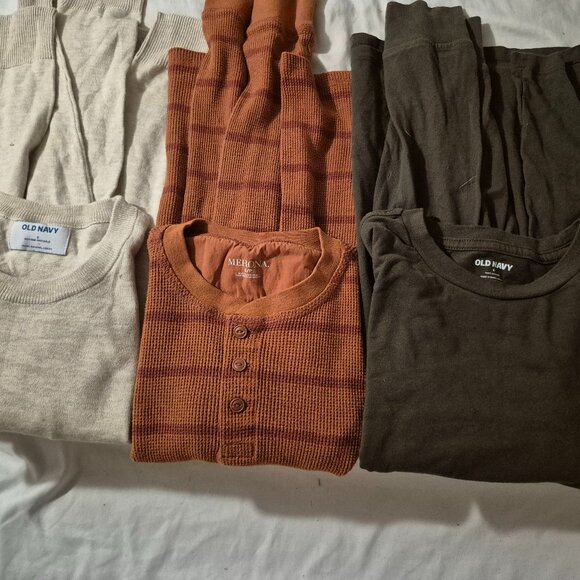 Prebundle: 2 Long Sleeves and 1 Pullover Sweater - Cotton - Picture 1 of 1